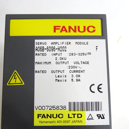 Fanuc Servo Amplifier Module A06B-6096-H202 2.0kW - Maranos.de