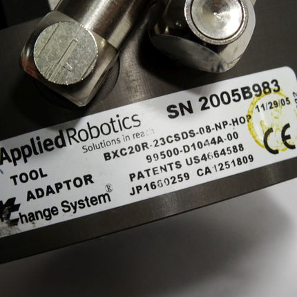 Applied Robotics Tool Adaptor BXC20R-23CSDS-08-NP-HOP / Neuwertig - Maranos.de