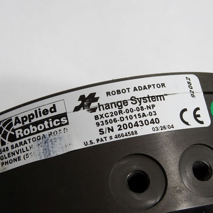 Applied Robotics Robot Adaptor BXC20R-00-08-NP / Neuwertig