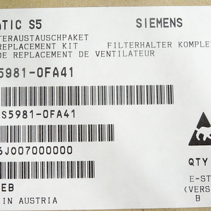 Siemens Lüfteraustauschpaket 6ES5981-0FA41 / Neu OVP