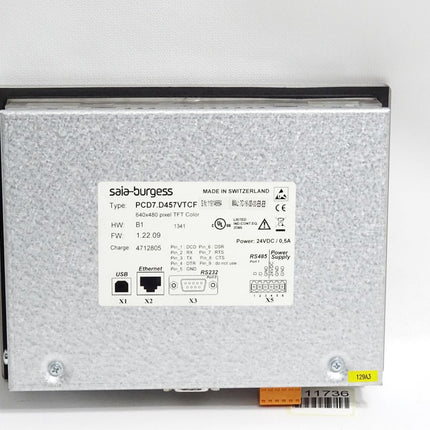 Saia Burgess Web Panel PCD7.D457VTCF 640x480 HW B1 FW 1.22.09 - Maranos.de