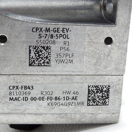 Festo CPX-M-GE-EV-S-7/8-5POL 550208 + Interface CPX-FB43 8110369 / Unbenutzt - Maranos.de