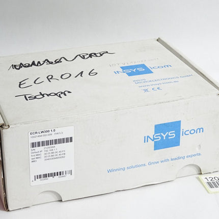 Insys icom Router ECR-LW300 1.0 10021494.002-009 FW5.3 / Neu OVP - Maranos.de