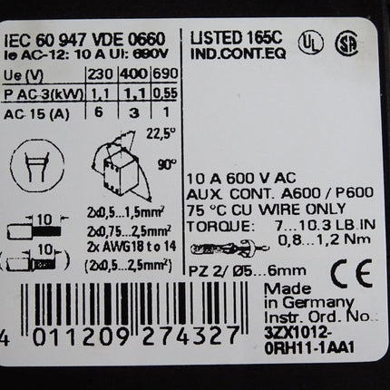 Siemens Hilfsschütz 3RH1131-1BB40 - Maranos.de