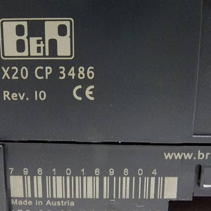 B&R X20CP3486 Rev.I0 X20 CP 3486 High Performance CPU / Neuwertig - Maranos.de
