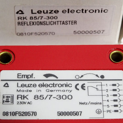 Leuze electronic Reflexionslichttaster RK85/7-300 50000507 / Neu OVP
