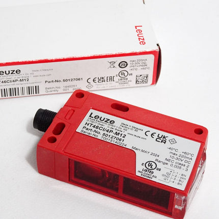Leuze electronic Taster Hintergrundausblendung HT46CI/4P-M12 50127061 / Neu OVP - Maranos.de