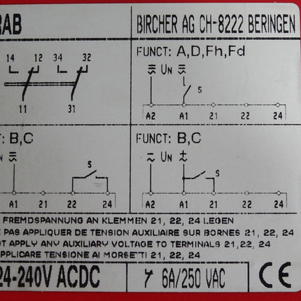 Bircher Zeitrelais MRAB