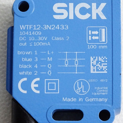 Sick Reflexions-Lichtschranke 1041409 WTF12-3N2433 / Unbenutzt