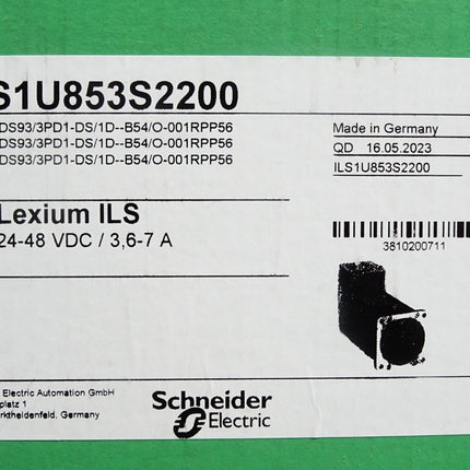 Schneider Electric Lexium ILS ILS1U853S2200 IDS93/3PD1-DS/1D-B54/O-001RPP56 /Neu