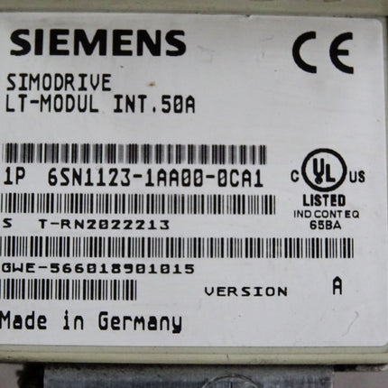 Siemens Simodrive LT-Modul INT.50A 6SN1123-1AA00-0CA1 Version A - Maranos.de