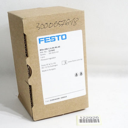 Festo Druckregelventil MS4-LRB-1/4-D6-RG-AS 527692 / Neu OVP