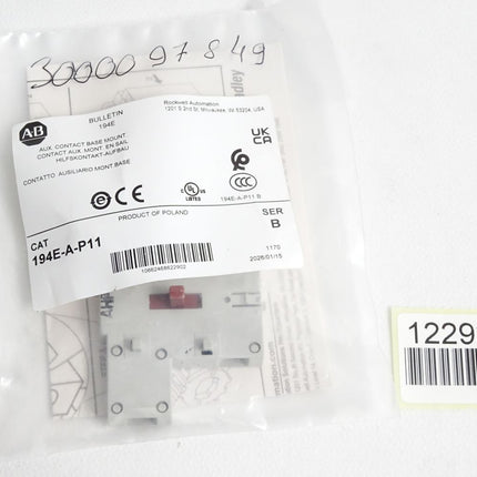 Allen Bradley Hilfskontakt-Aufbau 194E-A-P11 / Neu OVP