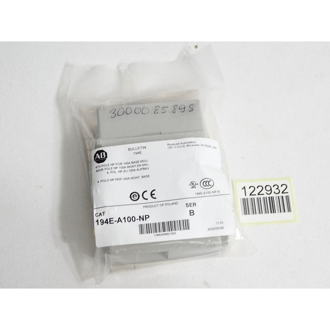 Allen Bradley 194E-A100-NP 4.Pol. NP zu 100A Aufbau / Neu OVP