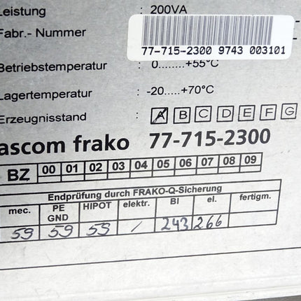 Siemens Sinumerik Power Supply 6FC5114-0AB01-0AA1 - Maranos.de