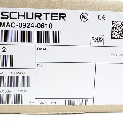 Schurter FMAC-0924-0610 / Inhalt:2 Stück / Neu OVP - Maranos.de
