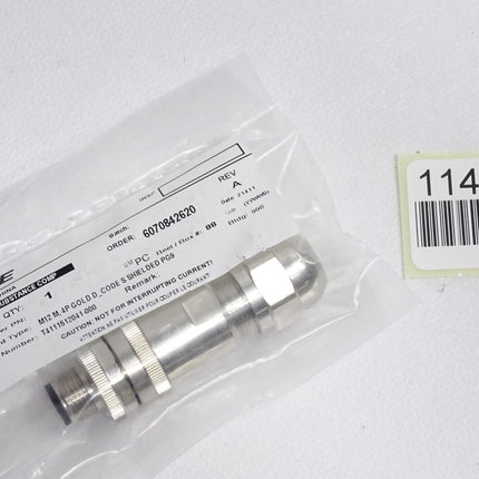 TE Connectivity T4111512041-000 M12 M 4P GOLD D_CODE S SHIELDED PG9 / Neu OVP - Maranos.de