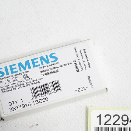 Siemens Überspannungsbegrenzer 3RT1916-1BD00 / Neu OVP