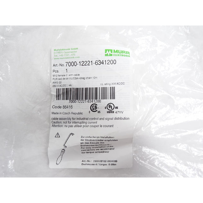 Murr Elektronik Kabel 7000-12221-6341200 / Neu - Maranos.de