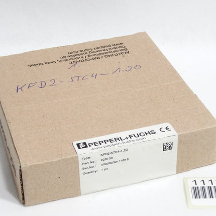 Pepperl+Fuchs 228739 KFD2-STC4-1.2O SMART Transmitter Power Supply / Neu OVP - Maranos.de