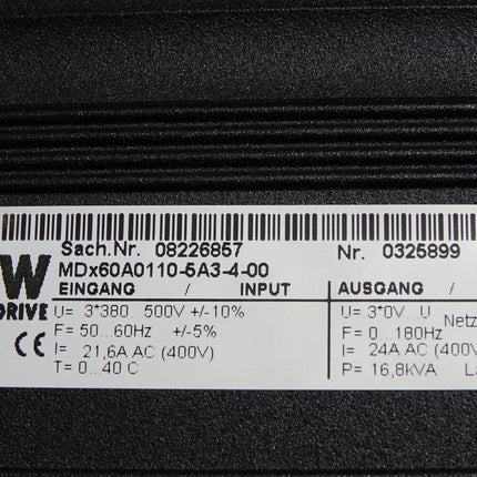 SEW Eurodrive Movidrive MCV41A0110-5A3-4-0T 08275017 MCV41A-0T + 8233896.14
