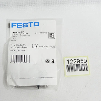 Festo Schraube VMPAC-M4X38 8025280 / Neu OVP