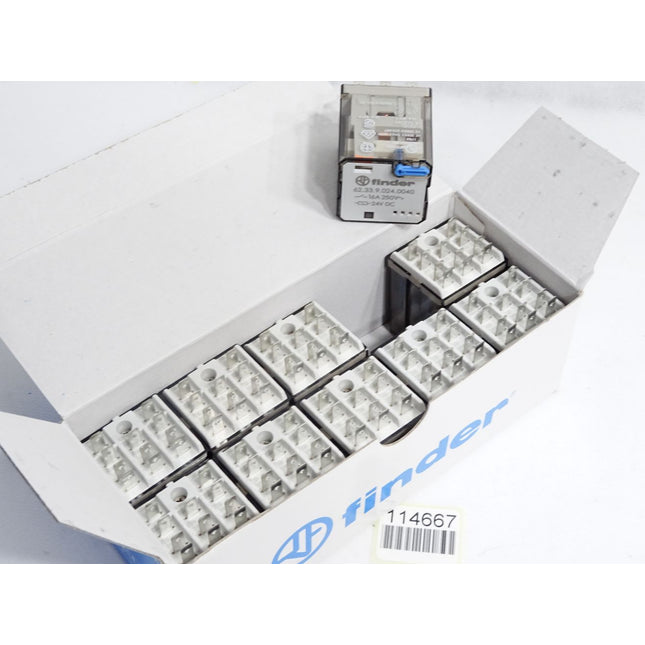 Finder 16A 250V 24VDC 62.33.9.024.0040 Relais / Inhalt:10 Stück / Neu OVP - Maranos.de