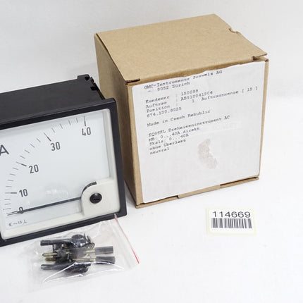 GMC Instruments Amperemeter 0...40A ohne Überlast neutral / Neu OVP - Maranos.de