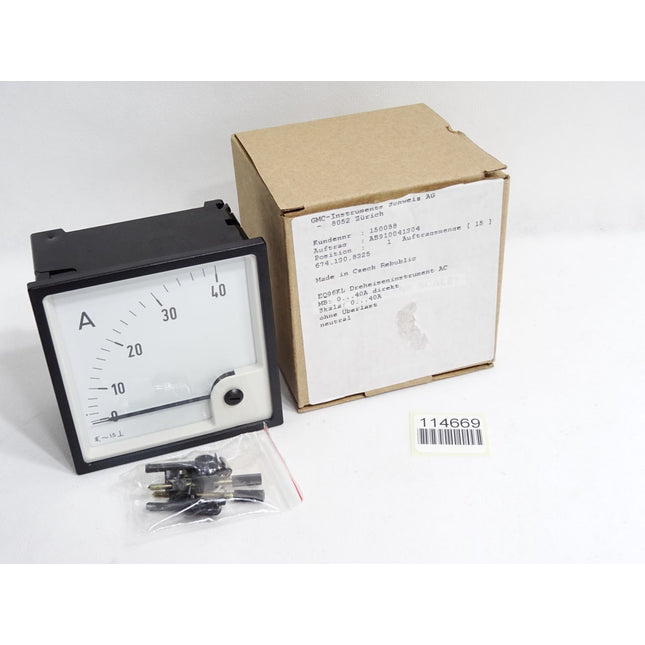 GMC Instruments Amperemeter 0...40A ohne Überlast neutral / Neu OVP - Maranos.de