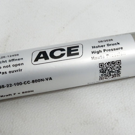 ACE Industrie-Gasdruckfedern GS-22-100-CC-800N-VA / Unbenutzt