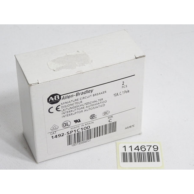 Allen Bradley Leitungsschutzschalter 1492-SP1C100 10A / Inhalt:2 Stück / Neu OVP - Maranos.de