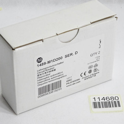 Allen Bradley Leitungsschutzschalter 1489-M1D200 20A / Inhalt:2 Stück / Neu OVP - Maranos.de