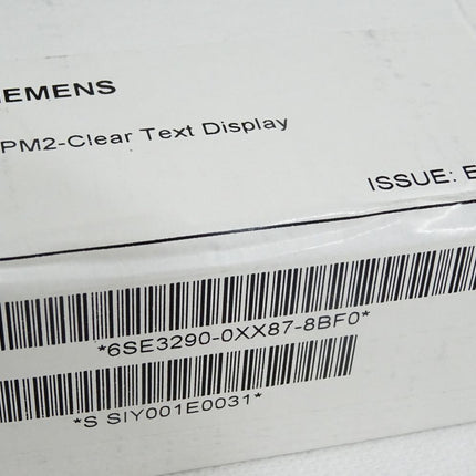 Siemens OPM2 Clear text Display 6SE3290-0XX87-8BF0 / Neu OVP versiegelt