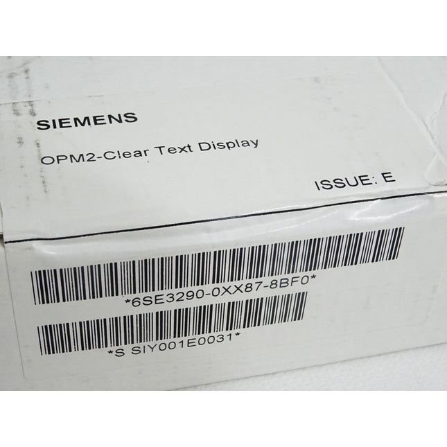 Siemens OPM2 Clear text Display 6SE3290-0XX87-8BF0 / Neu OVP versiegelt