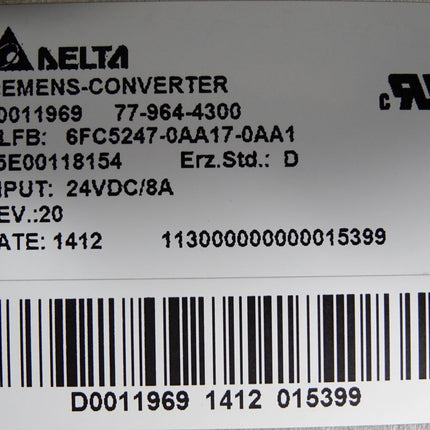 Siemens Sinumerik 840D Panel OP031 6FC5203-0AB10-0AA1 / Neuwertig OVP