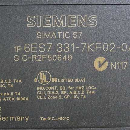 Siemens S7-300 SM331 6ES7331-7KF02-0AB0 6ES7 331-7KF02-0AB0
