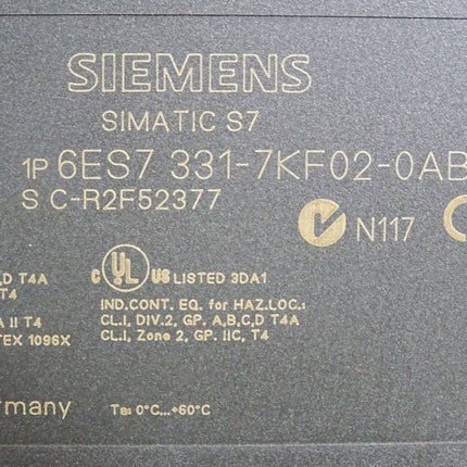 Siemens S7-300 SM331 6ES7331-7KF02-0AB0 6ES7 331-7KF02-0AB0