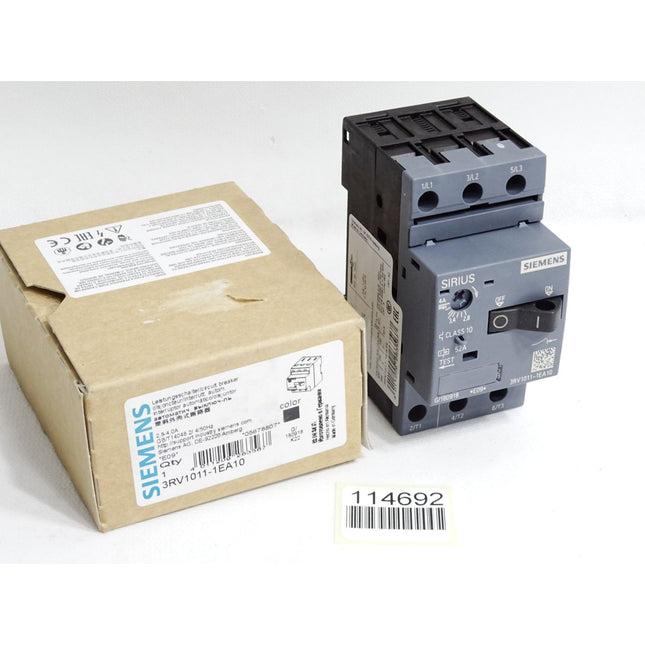Siemens Leistungsschalter 3RV1011-1EA10 / Neu OVP - Maranos.de