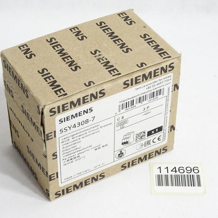 Siemens Leitungsschutzscahlter 5SY4308-7 C8 3P / Neu OVP - Maranos.de