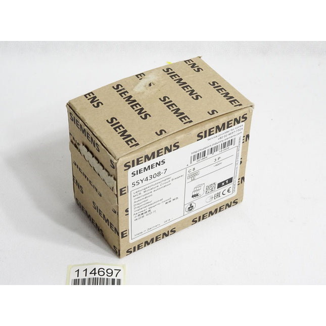 Siemens Leitungsschutzscahlter 5SY4308-7 C8 3P / Neu OVP - Maranos.de