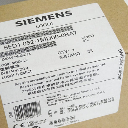 Siemens LOGO! 12/24RCE 6ED1052-1MD00-0BA7 6ED1 052-1MD00-0BA7 Neu OVP versiegelt