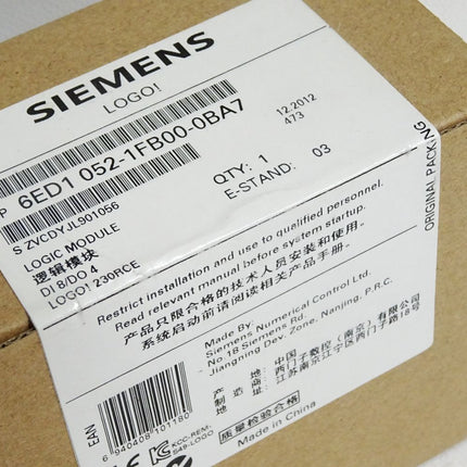 Siemens LOGO! 230RCE 6ED1052-1FB00-0BA7 6ED1 052-1FB00-0BA7 / Neu OVP versiegelt