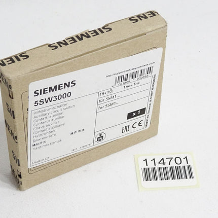 Siemens Hilfsstromschalter 5SW3000 / Neu OVP - Maranos.de