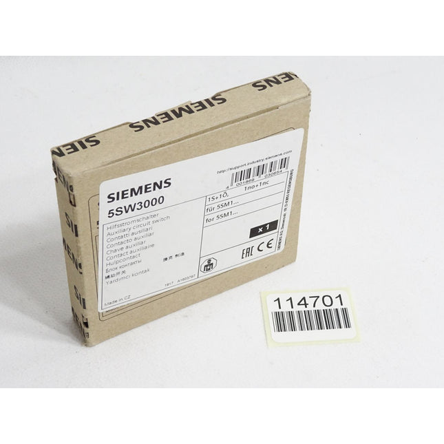 Siemens Hilfsstromschalter 5SW3000 / Neu OVP - Maranos.de