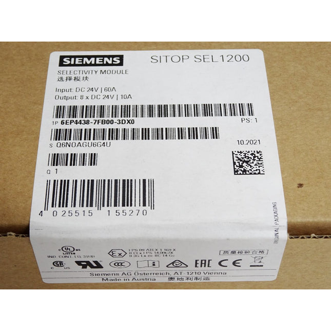 Siemens Sitop SEL1200 6EP4438-7FB00-3DX0 Selectivity Module / Neu OVP versiegelt - Maranos.de
