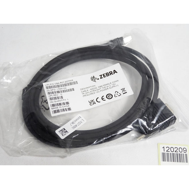 Zebra CBA-R07-S07PAR Kabel RS232 2m / Neu OVP