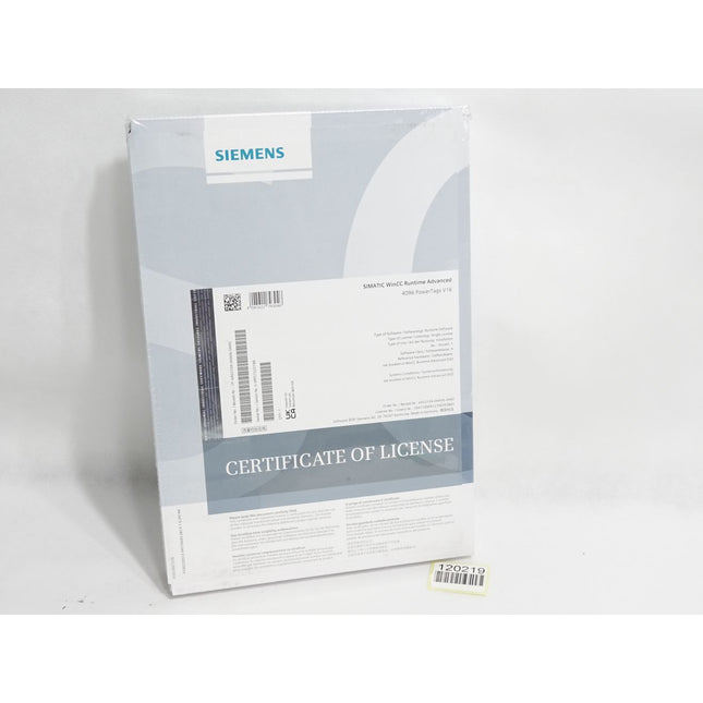 Siemens WinCC Runtime Advanced 4096 powerTags V16 6AV2104-0HA06-0AA0 / Neu
