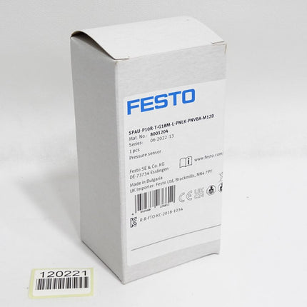 Festo Drucksensor SPAU-P10R-T-G18M-L-PNLK-PNVBA-M12D 8001204 / Neu OVP