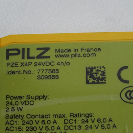 Pilz Kontakterweiterung PZE X4P 24VDC 4n/o 777585 / Neu OVP