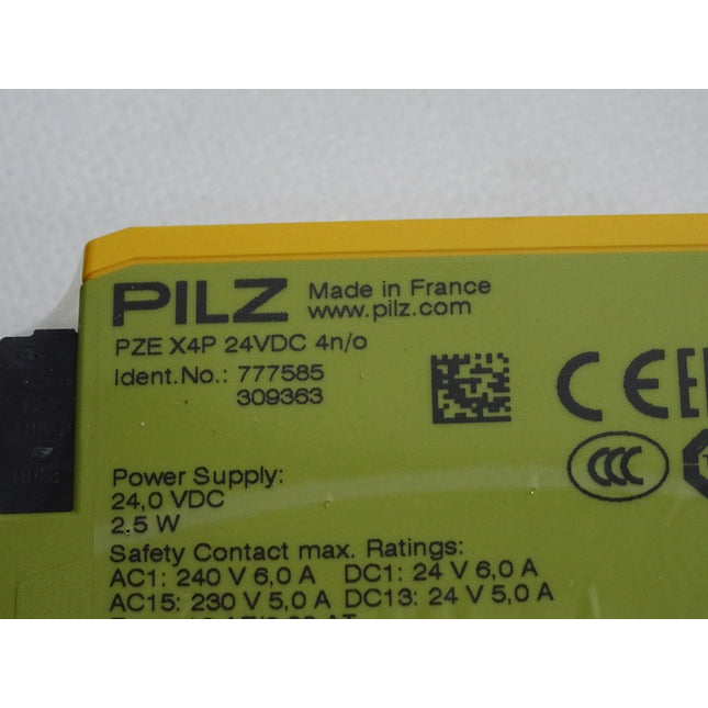 Pilz Kontakterweiterung PZE X4P 24VDC 4n/o 777585 / Neu OVP